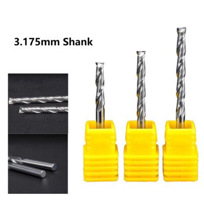Ø 3.175mm Schaft VHM Schaftfräser 2-Flute VHM Fräser Wolfram Stahl End Mill