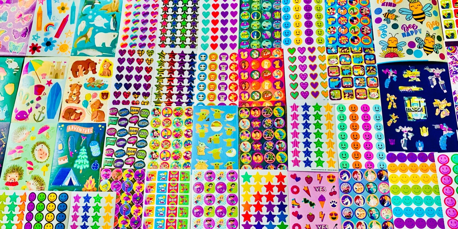 429 Sticker Bundle - Unicorn, Rainbow, Hearts, Stars, Fairies, Smiley, Magic, Fantasy