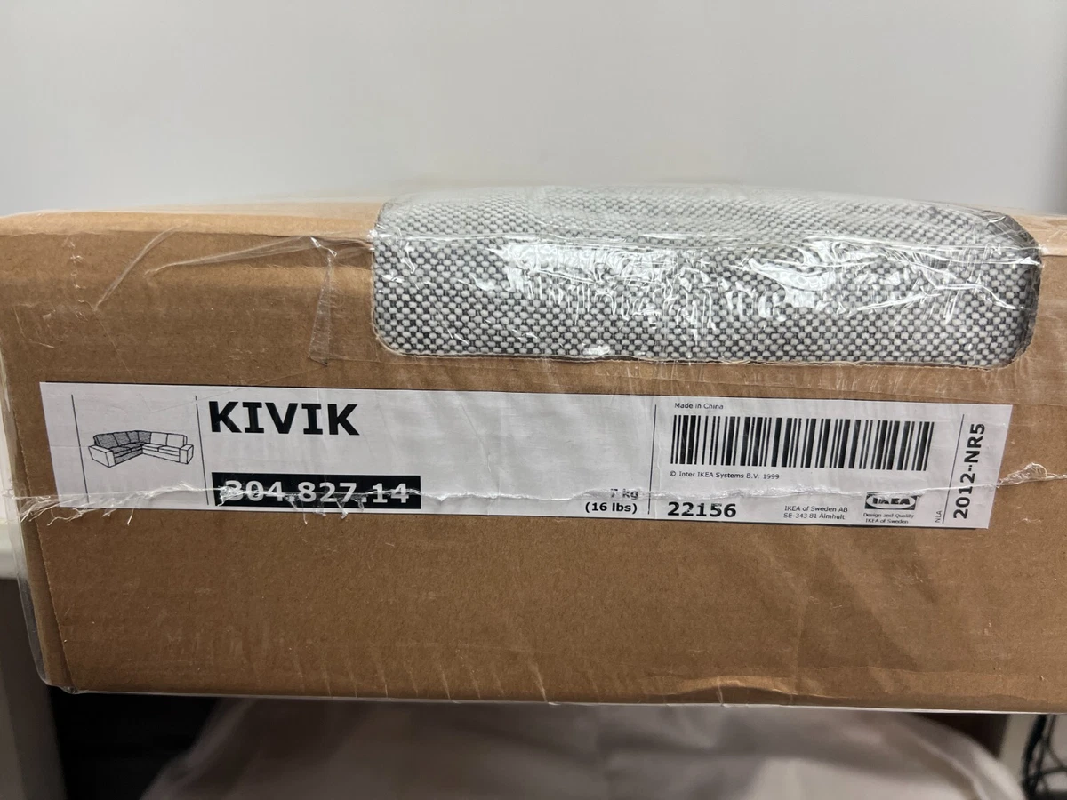 IKEA KIVIK Cover for corner section Tallmyra white black New