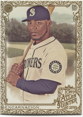 EDWIN ENCARNACION 2019 Allen & Ginter GOLD BORDER Hot Box - MARINERS - #373