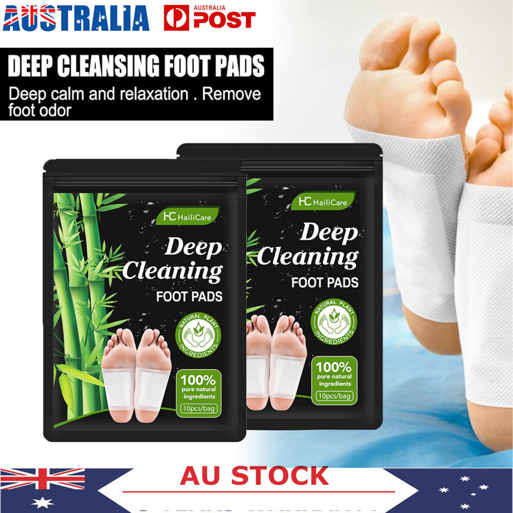 50PCS Bandoo Detox Foot Patches Pads Body Toxins Feet Slimming Deep