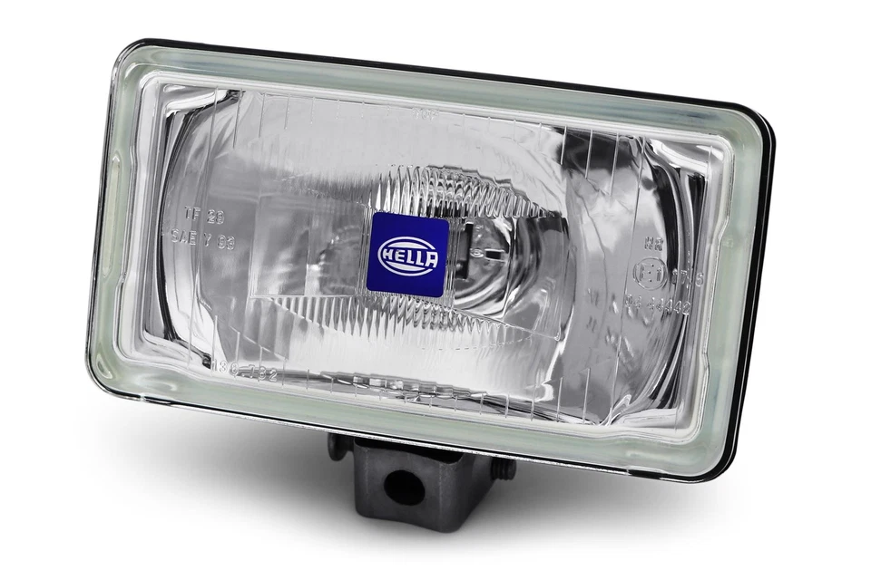 Hella Comet 450 Spot Light Set With Caps Bulbs Wiring H4 Kit O/S N/S OEM - Image 3 of 4