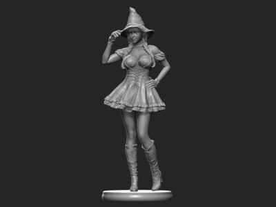 Halloween Girl (1) -  Large scale resin model kits SS