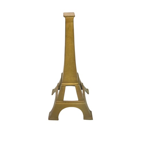 Vintage Large Brass Eiffel Tower Replica Statue Figurine Paris France 14" H - Picture 5 of 8