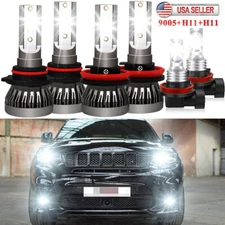 For Jeep Grand Cherokee 2014-2018 Combo 6000K LED Headlight + Fog Light Bulbs