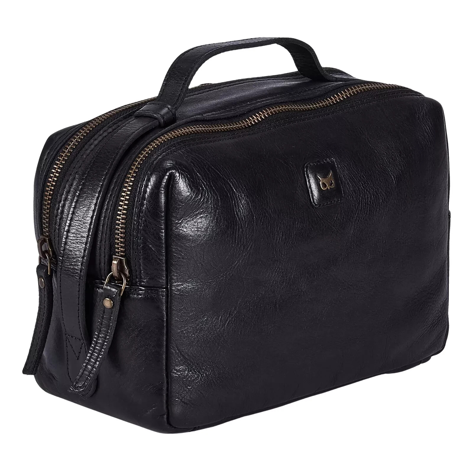 Real Leather Toiletry Bag Dopp Kit for Men Women Travel Shaving Pouch Organis...