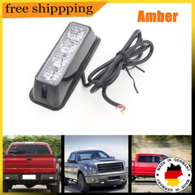 Car Truck Emergency Beacon Light Bar Hazard Strobe Warning 2 Flashing Mode 4 LED