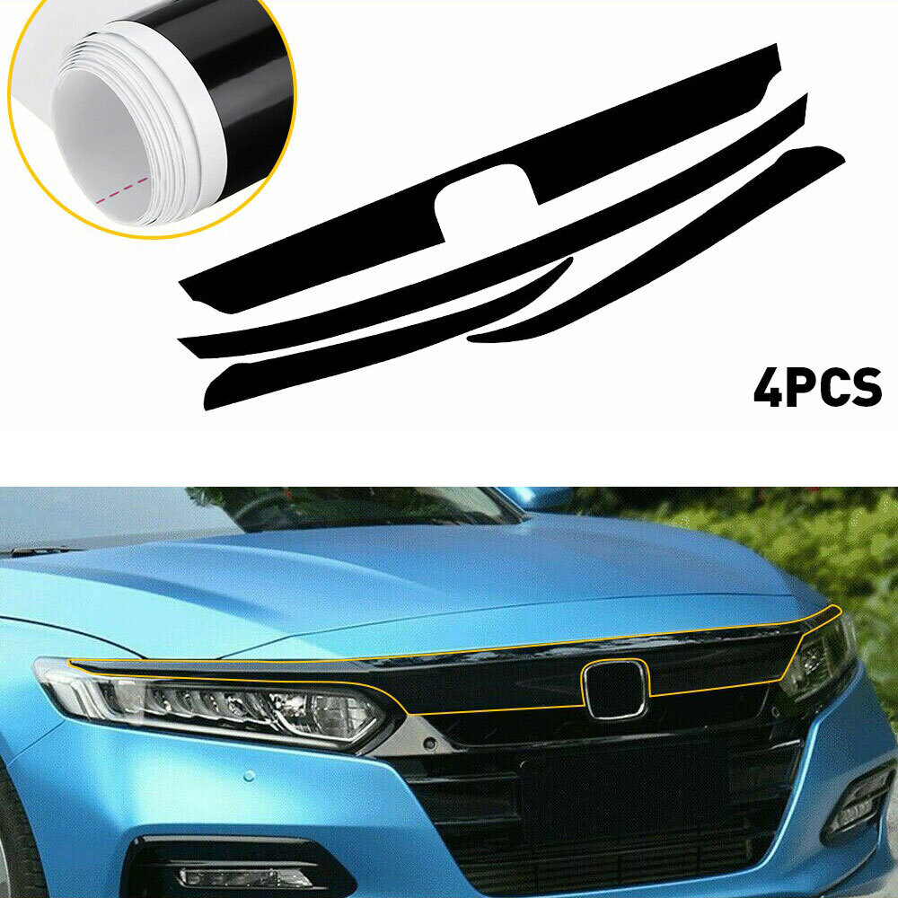 Blackout Chrome Delete Overlay for 2018-2020 Honda Accord Front Grill Trim
