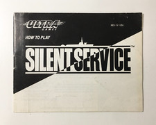 Silent Service Nintendo NES, 1989 Ultra - Manual NES-IV-USA US Seller