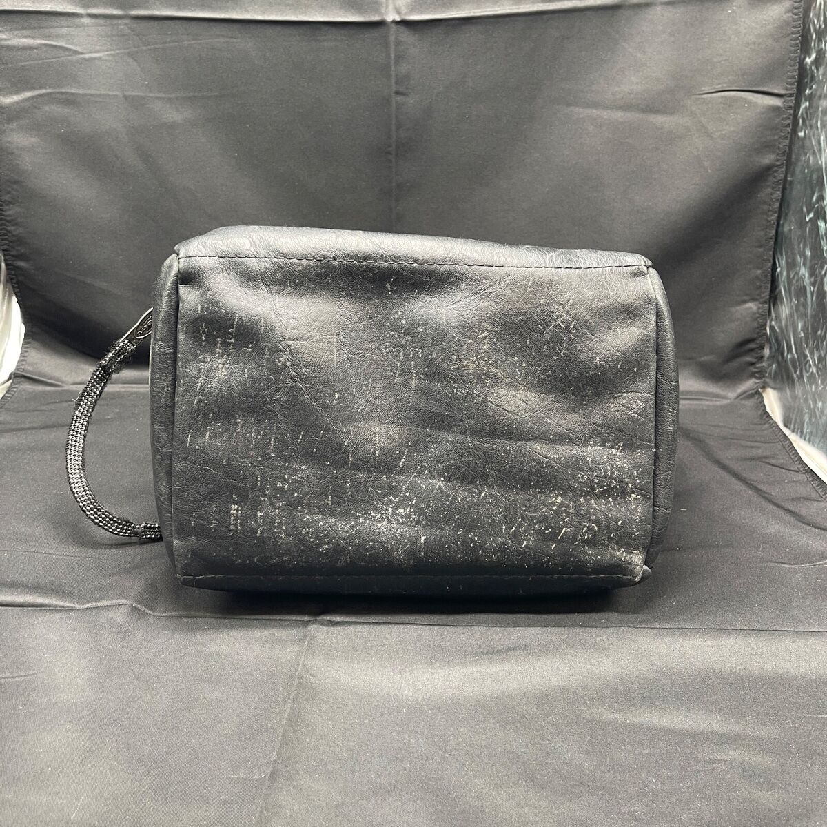 Vintage Z Street Leather Double Zip Camera Bag With Mesh Vintage Z Street Leather Double Zip Camera Bag With Mesh