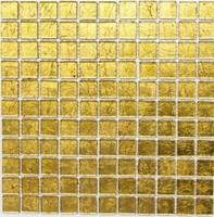 Glasmosaik Gold Fliesenspiegel KüChe Wand WB120-0742 | 1 Matte