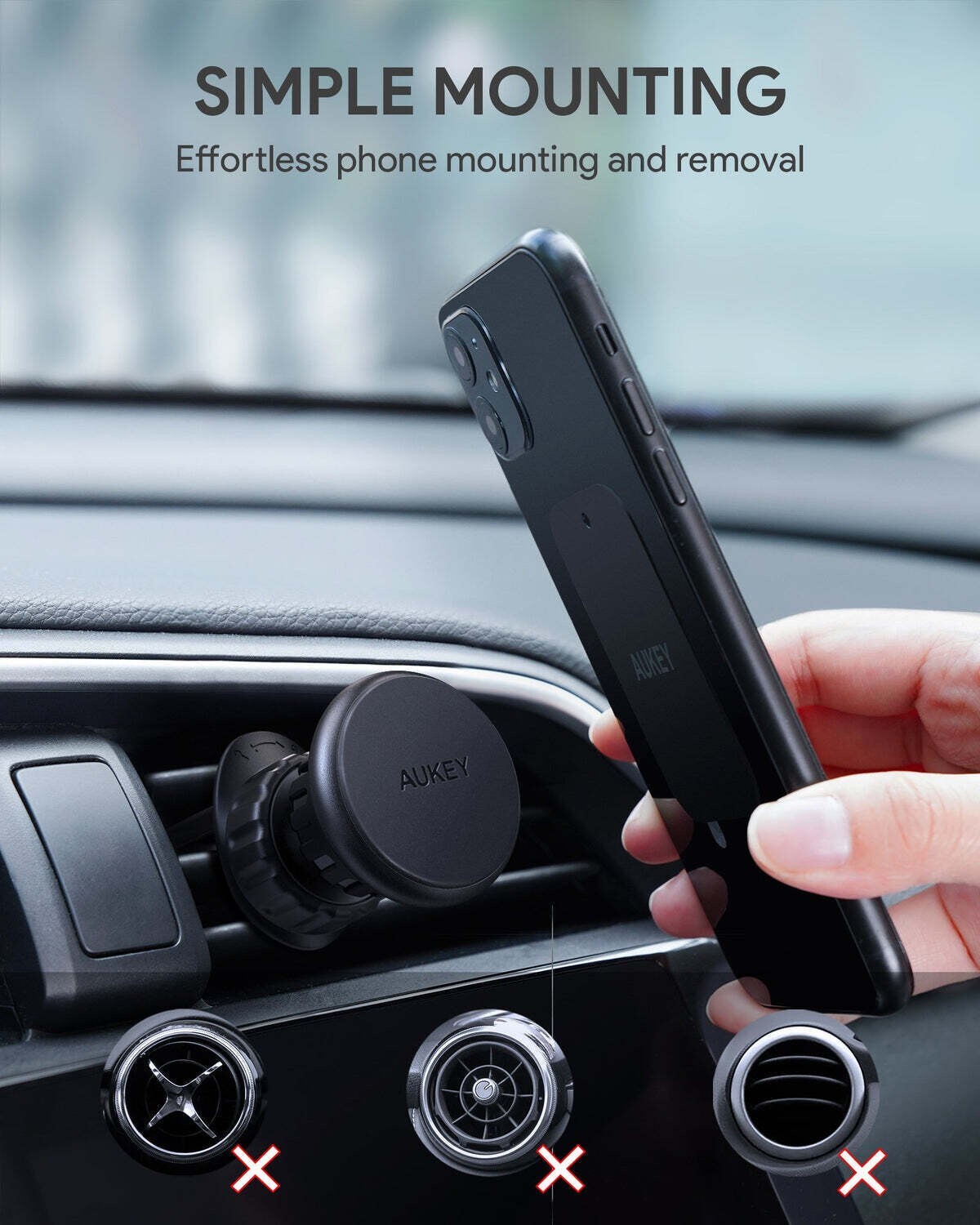 Supporto Magnetico Auto Per Audi A3 S3 RS3 8P 8PA (2004-2012): Tieni Il Telefono In Sicurezza Con Stile! - 3