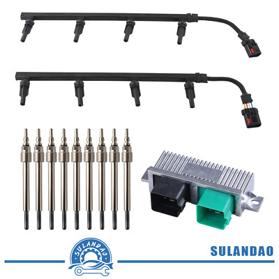 #ad Glow Plugs Harnesses amp; GPCM Controller Kit for 03 2003 Ford 6.0 6.0L Powerstroke $186.98
