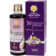 Kerala Ayurveda Neelibringadi Keram 200 ml - 100 Herbal Natural Hair Growth Oil