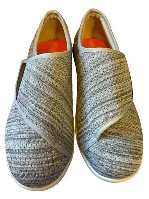 YOUYUN Unisex Gray Diabetic Memory Foam Comfort Slide On  display picture 1