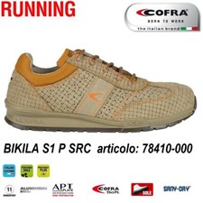 Scarpa Antinfortunistica Cofra BIKILA S1 P SRC  scarpe pelle scamosciata forata