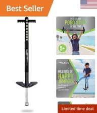 Foam Covered Pogo Stick for Kids Ages 5+, Easy Grip Handles, Wide Bounce Tip
