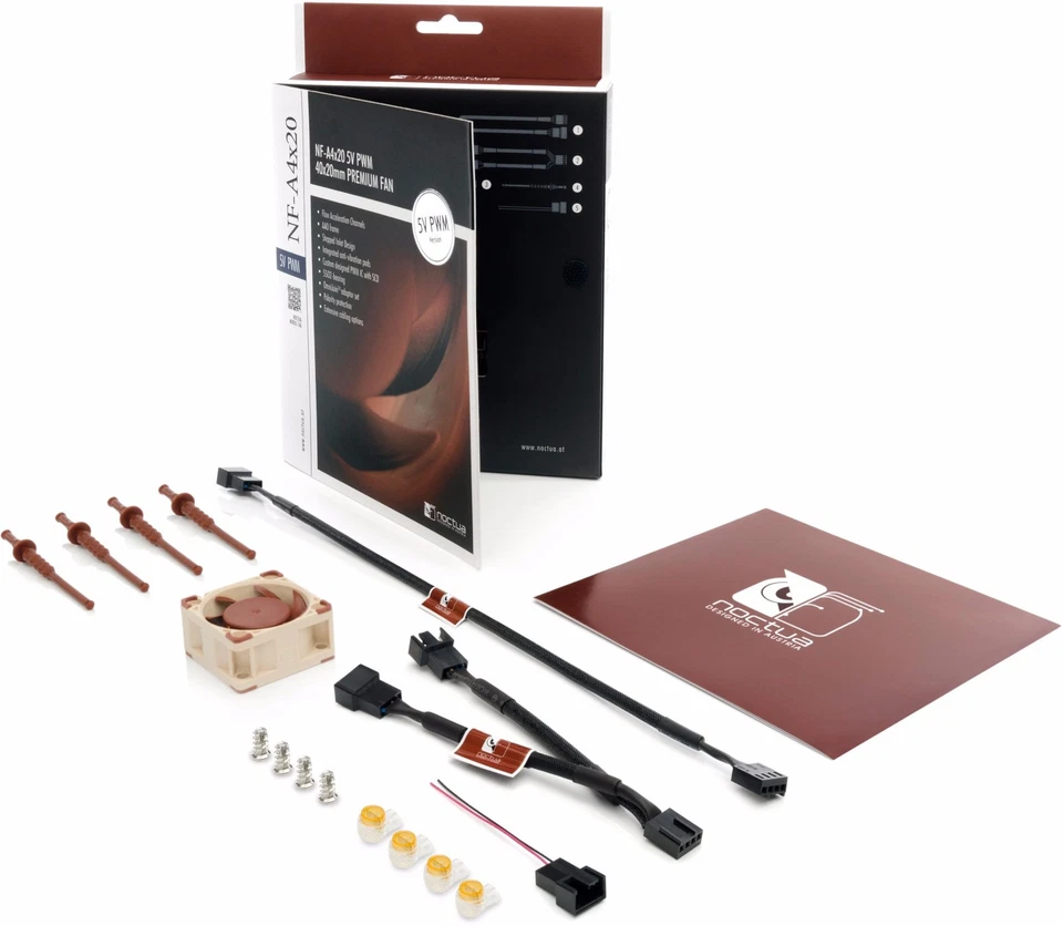 2 x Pack of Noctua NF-A4x20 5V PWM 40mm x 20mm Premium PC Case Fans 5000RPM - Image 3 of 4