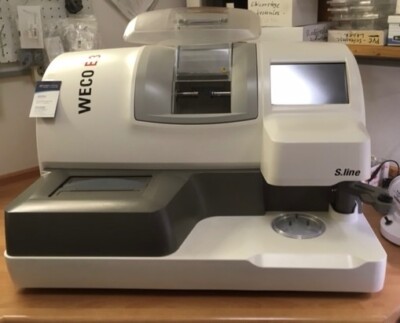 Weco Edge 3-S Line (ohne Bohren u.Rillen) Brillen Schleifmaschine Top Zustand 