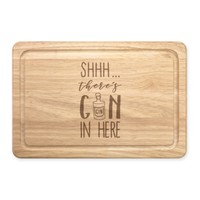 Shhh Es Gibt Gin Hier Rechteckig Holz Schneidebrett - Lustig Tonic