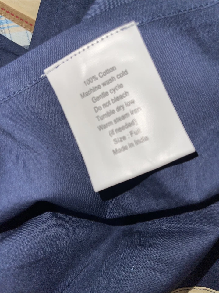 Juego de sábanas vintage Bombay Kids Letterman tamaño completo planas ajustadas y 2 fundas de almohada Foto 4 de 4