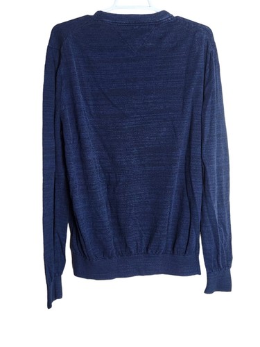 Suéter Tommy Hilfiger Para Hombres XL Mezcla de Lino Manga Larga Cuello Redondo Pullover - Imagen 2 de 5