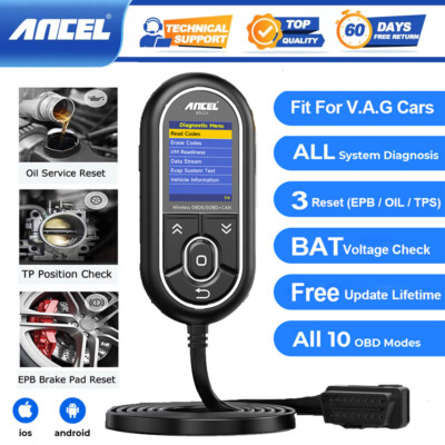 ANCEL BD320 Ganzes System KFZ OBD2 Diagnosegerät mit 3 Sonderfunktionen für VAG