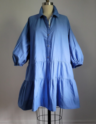 free people blue ruffle dress Diya Sky Blue Gown main image 0
