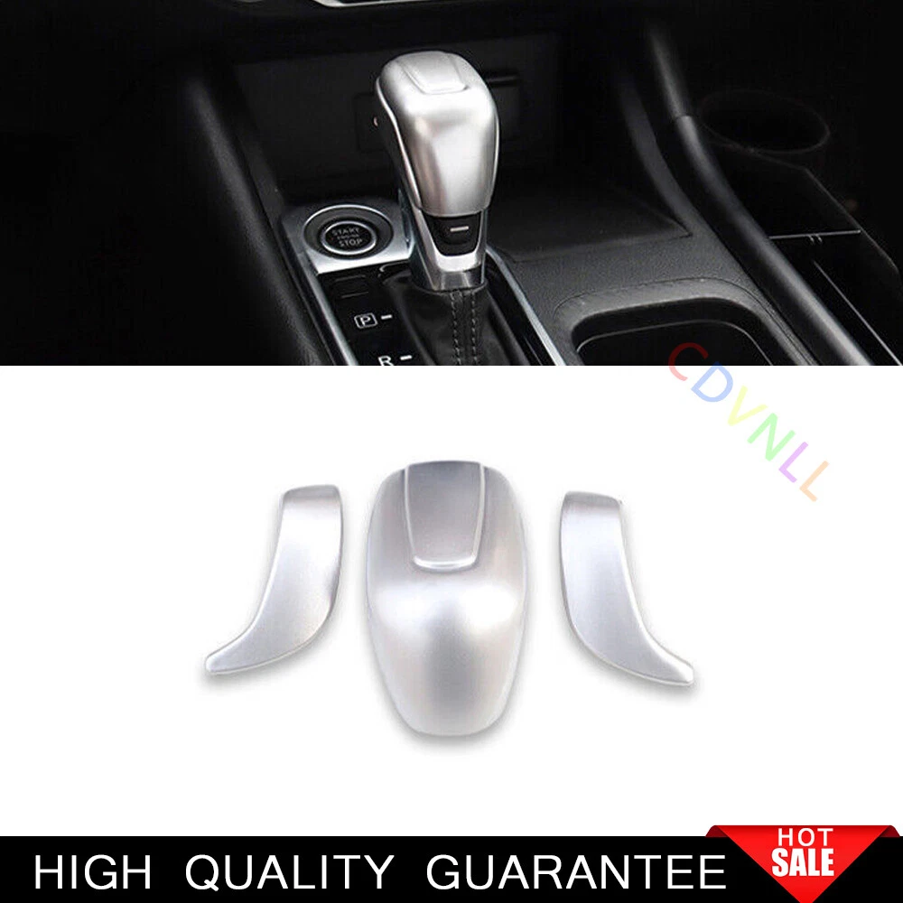 For Nissan Sentra 2020-2022 Matt Silver Central Console Gear Shift Knob Trim 3*