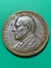 1920 WILSON SO CALLED DOLLAR MANILA MINT OPENING MEDAL BRONZE SALVAGED #145