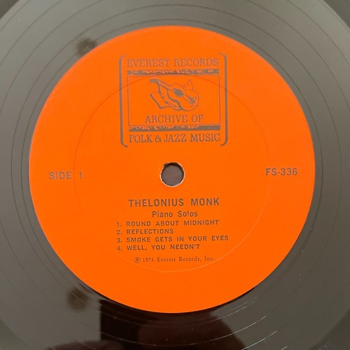 THELONIOUS MONK - Piano Solos. 1978 US pressing. EVEREST. JAZZ. 2LP - Picture 3 of 3