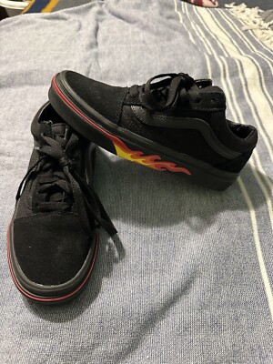 VANS Old Skool  Flame Wall  Low Top Shoe US Men 4.5 Women 6 Excellent Condition