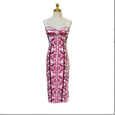 Runway hot sale fashion printing elegance sexy women strap dress holiday S-XXL