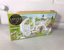 Hinkler Zoo Puzzle 100 Piece Kaleidoscope Coloring Jigsaw NEW