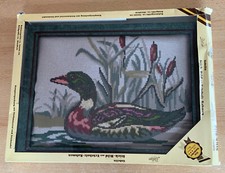 Gobelin Stick- Bild mit Echtholzrahmen, Komplettpackung  Stickmaterial,  Nadel