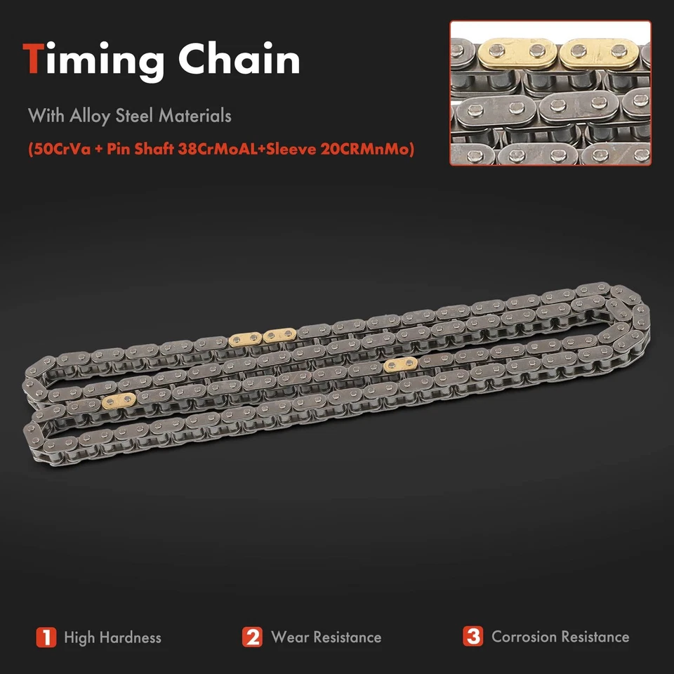 7x Kit de cadena de distribución del motor para Saturn SC2 SL2 1999-2002 SW2 1999-2001 1,9 L DOHC Foto 4 de 4