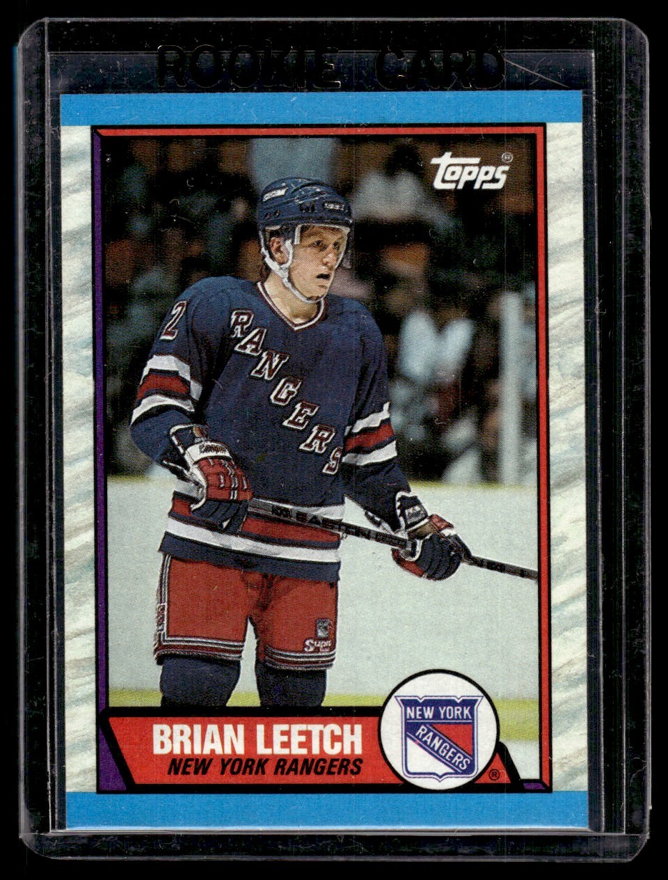1989-90 Topps Brian Leetch Rookie New York Rangers #136