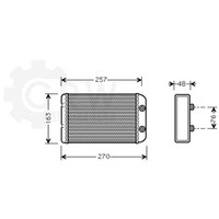 WäRmetauscher Innenraumheizung Aluminium Passend FüR Fiat Stilo Bravo II 220X156