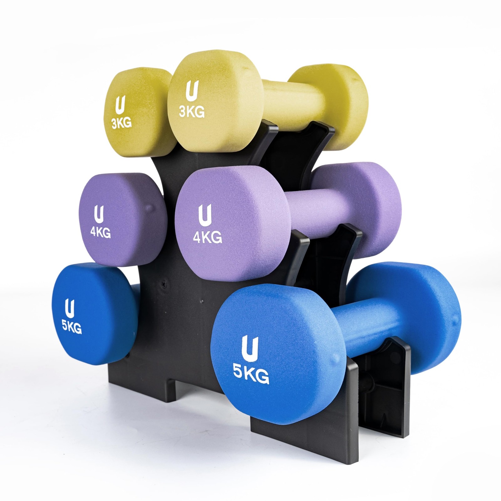 unycos Coppia di Manubri 【1-10 kg】 in Neoprene Antiscivolo Set di Pesi per