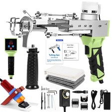 Rug Tufting Gun with Carpet Trimmer Kit  Tufting Starter Kit LawnGreen