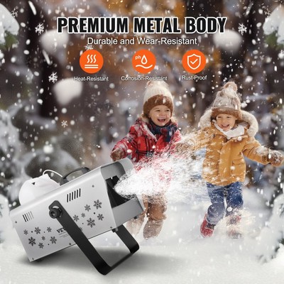 Wireless Remote Controlled Snow Making Machine 1500W Handheld Snowmaker