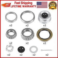 2 Sets Trailer Hub Wheel Bearing Replace Kit 25580 14125A Fit 5200-7000lbs Axles