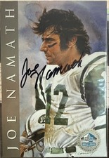 Joe Namath 1998 Hall of Fame Signature Platinum 4x6 AUTO / 2500 