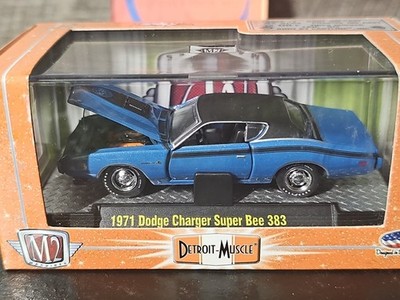 M2 Machines Detroit Muscle 1971 Dodge Charger Super Bee 383 1:64 Diecast Car