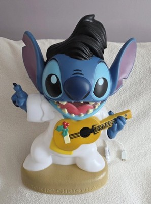 New Christmas LED Blow Mold Decor Rockstar Stitch Lilo & Stitch 18.31 in x 9.06