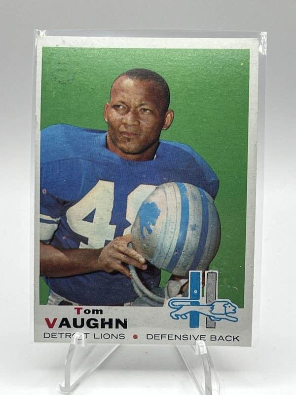 1969 Topps #214 Tom Vaughn Detroit Lions Rookie