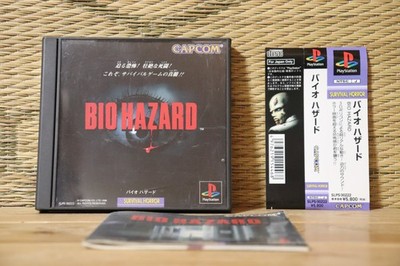 Bio Hazard 1 w/spine card Biohazard 1 Japan Playstation 1 PS1 VG!
