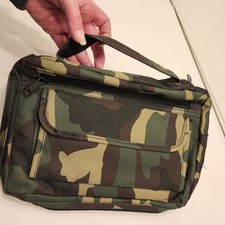 Camo Utility Pouch Organizer Bag Woodland Camouflage Zippered Carry Case