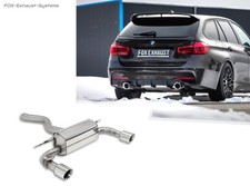  Edelstahl Duplex Sportauspuff BMW F30 F31 330i 340i xDrive je 100mm doppelw