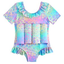 Toddler Floatation Suit Rainbow Leopard 6-9 Months Kids Swim Vest Buoyancy